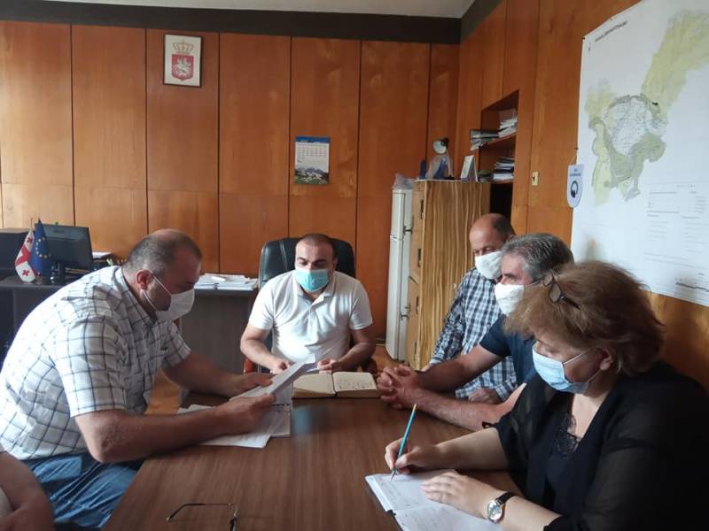 ცაგერის მუნიციპალიტეტის მერიაში ინფრასტრუქტურული ობიექტების მიღება-ჩაბარების...